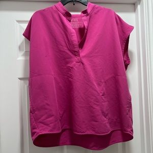 Pink scrub top